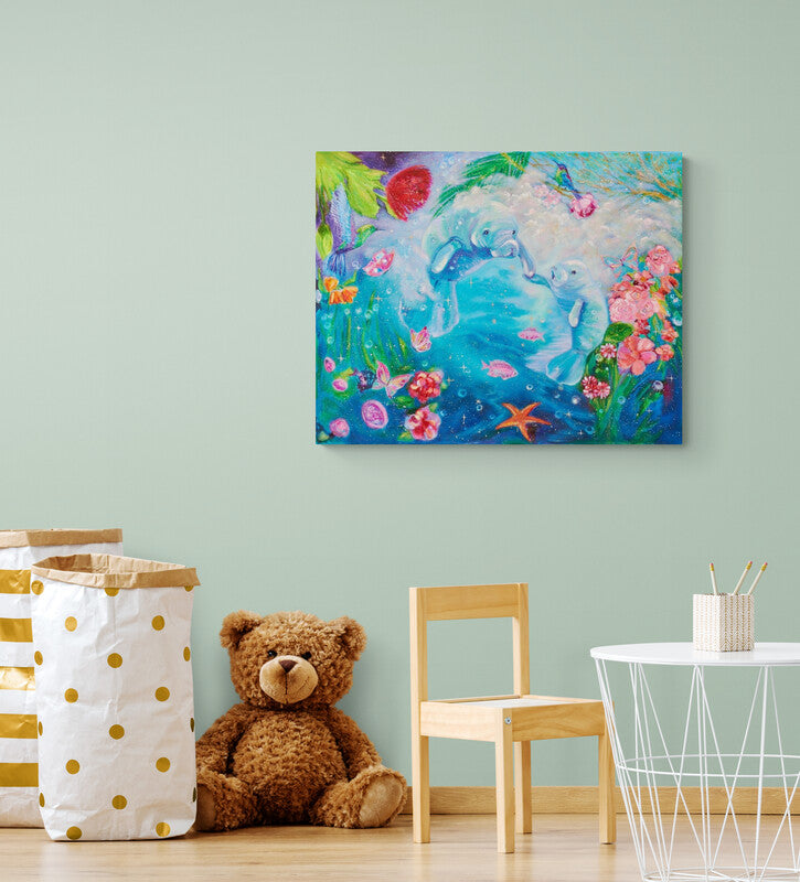 "Manatee garden" Original artwork