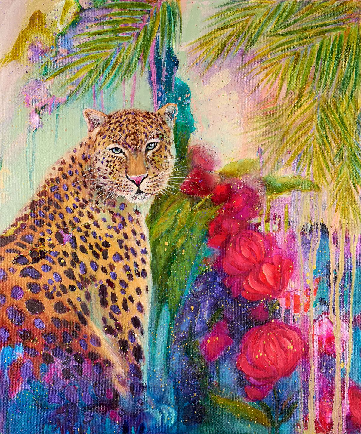 チャールズリンブラッグ\" reopard\" Charles Lynn Bragg - Leopard - 91/100 S/N -Size 20