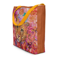 "Blooming eyes" All-Over Print Large Tote Bag