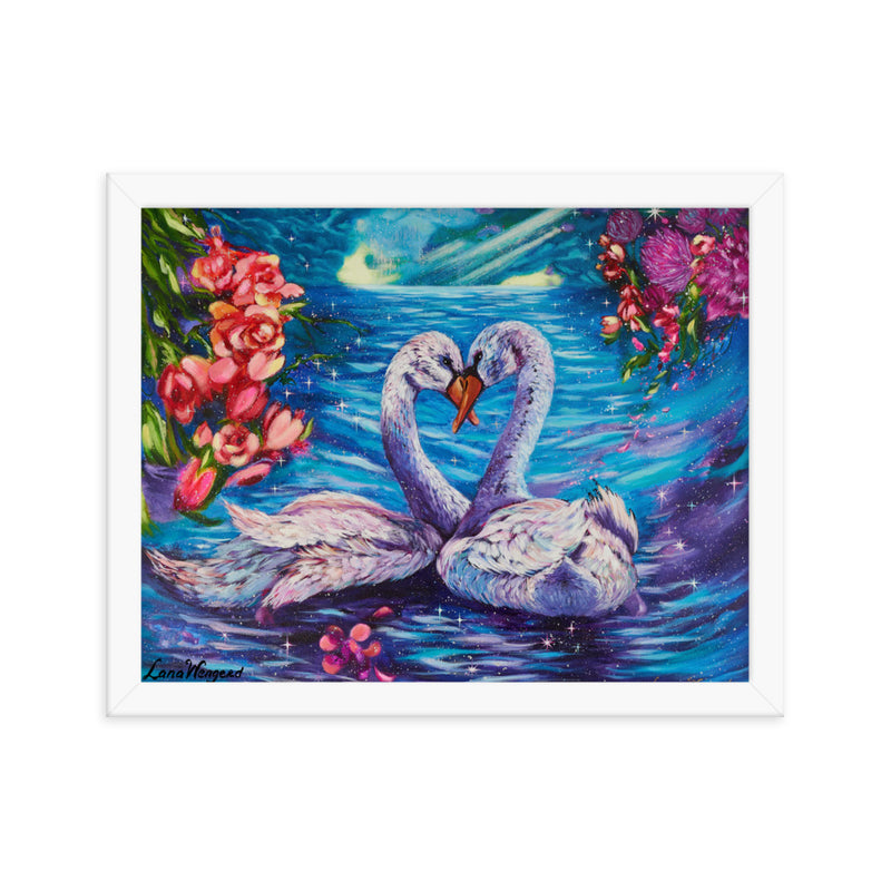 "Lovebirds" Framed poster