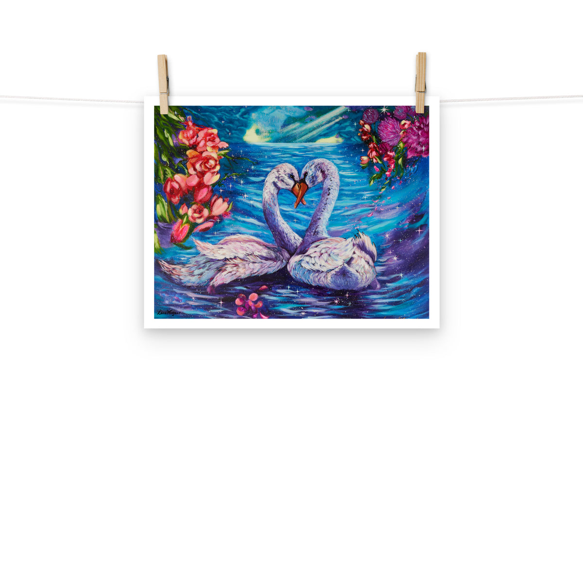 "Lovebirds" Enhanced Matte Paper Poster