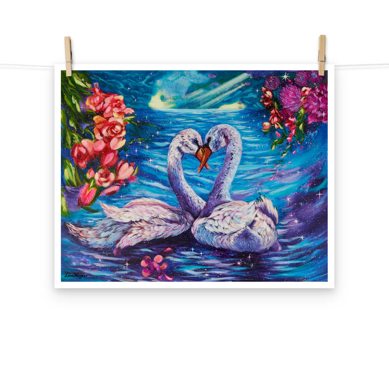 "Lovebirds" Enhanced Matte Paper Poster