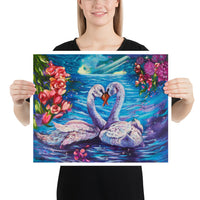 "Lovebirds" Enhanced Matte Paper Poster